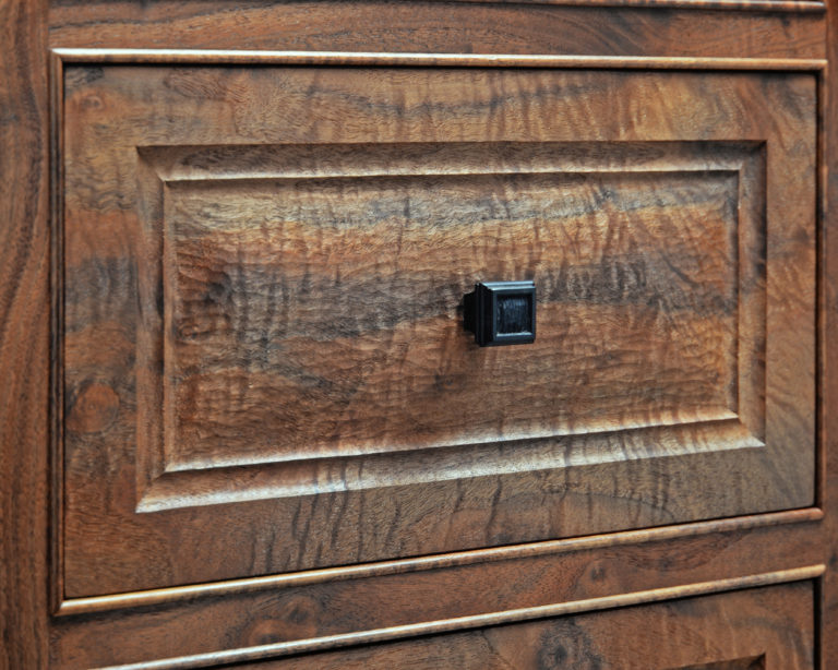 California Walnut Chest Detail