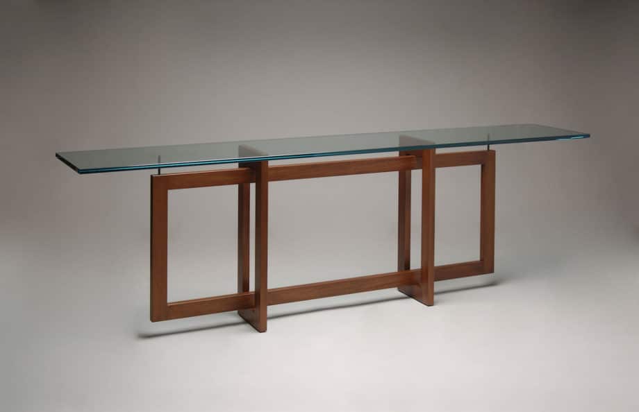 Gregory Hay Designs Modern Console Table in Mahogany