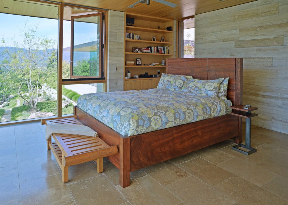 Gregory Hay Designs Walnut Bed and Nightstands