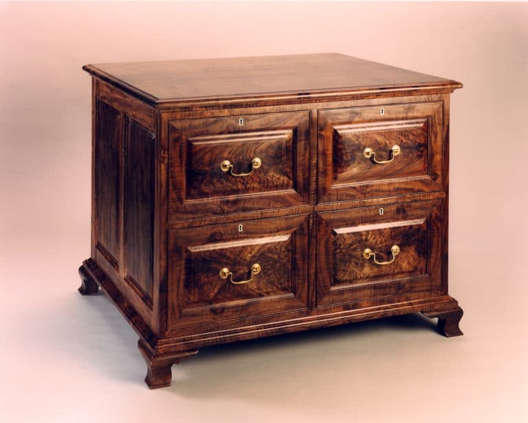 Gregory Hay Designs Traditional Style File Cabinet in Claro Walnut